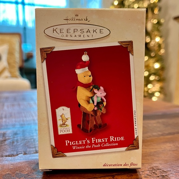 Hallmark Other - 2002 Piglet's First Ride Hallmark Keepsake Ornament (QXD4963)